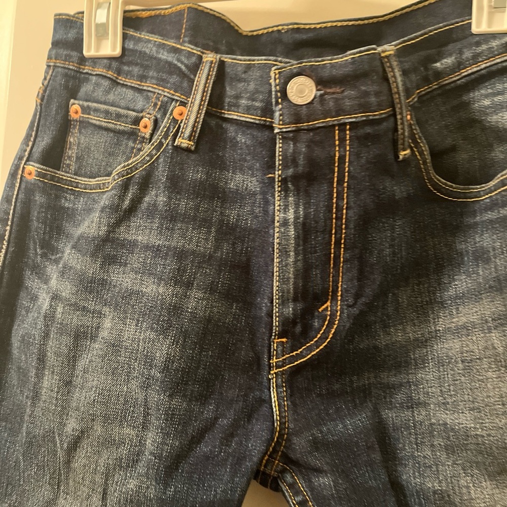 Levi Strauss 512 Men's Blue Denim Jeans Zip Button Pockets Size 30x32 - Picture 5 of 16